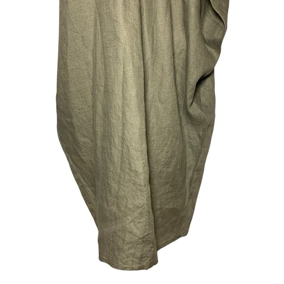 Avant Garde Grunge Long Maxi Dress Women’s Sz M Lagenlook Linen Draped Rick - Picture 9 of 11